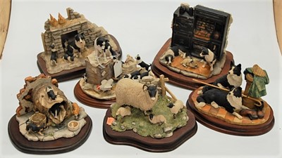 Lot 141 - A collection of six Border Fine Arts resin...