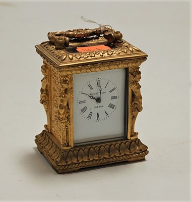 Lot 290 - A 20th century gilt metal cased miniature...