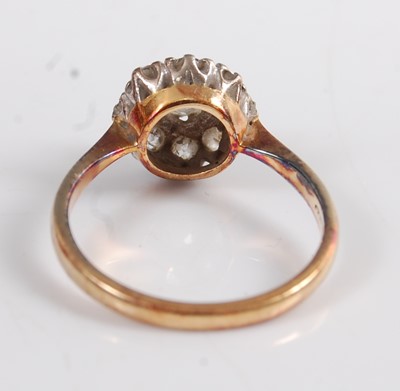 Lot 1260 - An 18ct yellow and white gold diamond...