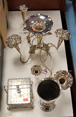 Lot 265 - An early 20th century silver plated four...