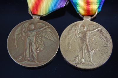 Lot 132 - Two WW I Victory medals