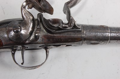Lot 9 - David Wynn of London, an 18th century Queen Anne flintlock pistol
