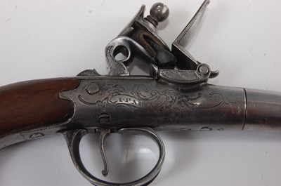 Lot 4 - An 18th century flintlock boxlock pistol