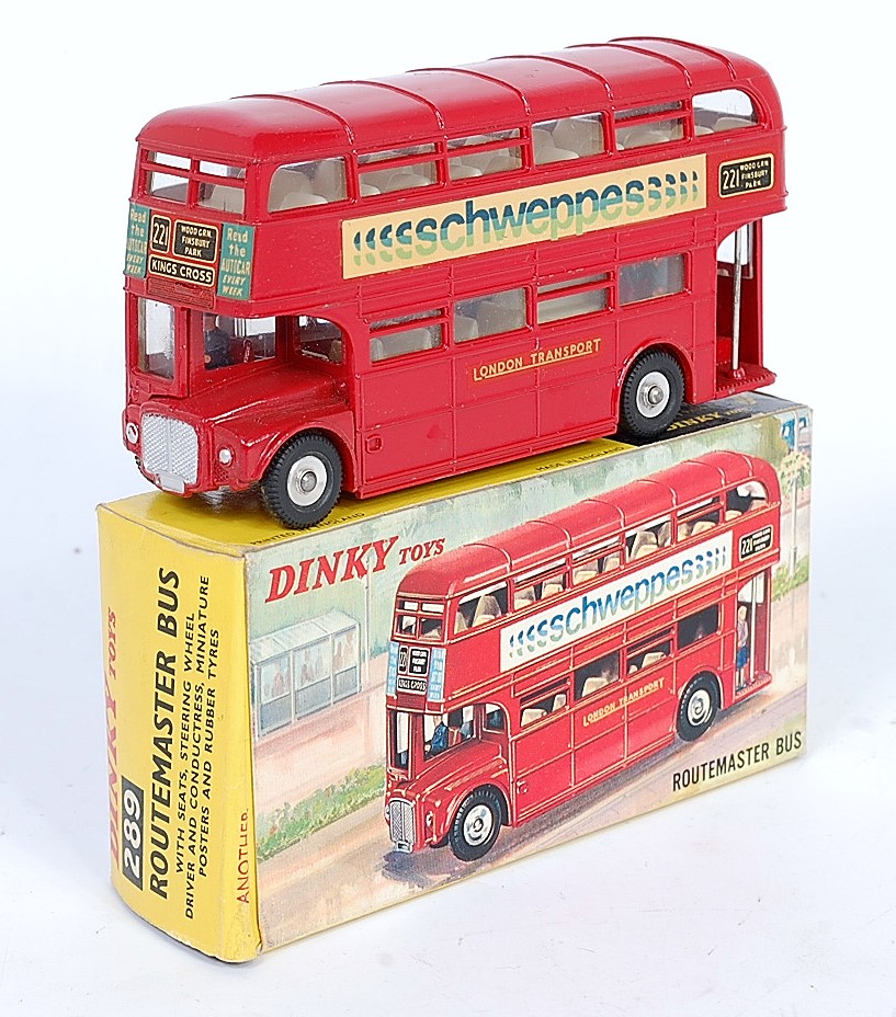 Lot 1919 A Dinky Toys No. 289 Routemaster bus