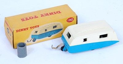 Lot 1922 - A Dinky Toys No. 190 Caravan comprising of...