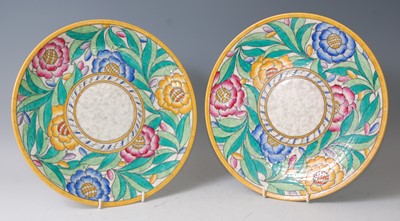 Lot 1 - Charlotte Rhead for Crown Ducal - a pair of...