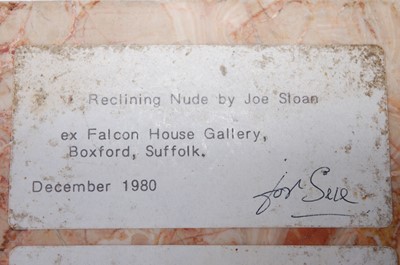 Lot 210 - Joseph Sloan (b.1940) - Reclining nude, bronze...