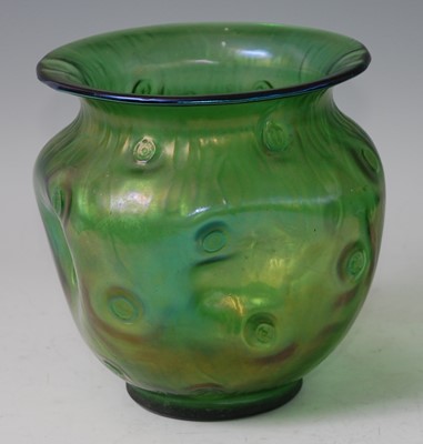 Lot 52 - A possibly Loetz early 20th century green...