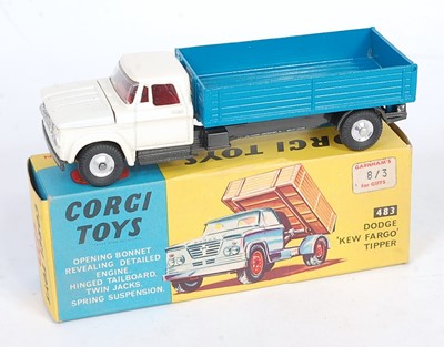 Lot 1603 - A Corgi Toys No. 483 Dodge Kew Fargo tipper,...