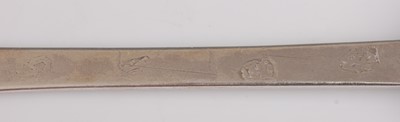 Lot 1109 - A William & Mary silver trefid spoon, the...