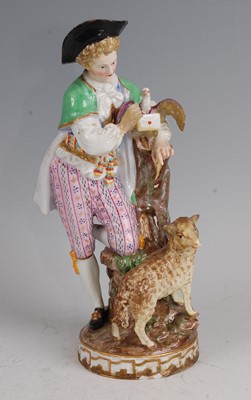 Lot 1073 - A 19th century Meissen porcelain Shepherd...