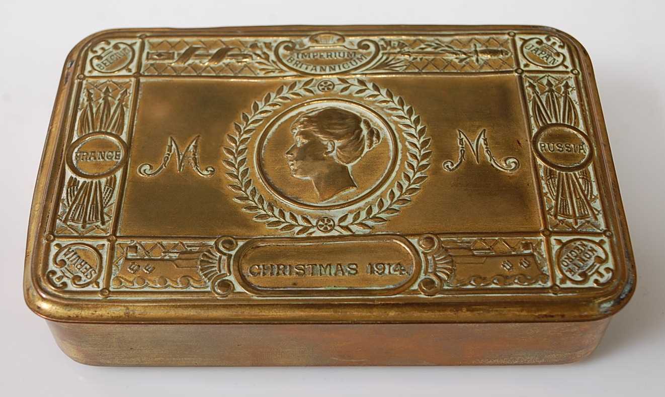 Lot 67 - A WW I Princess Mary Christmas gift tin.