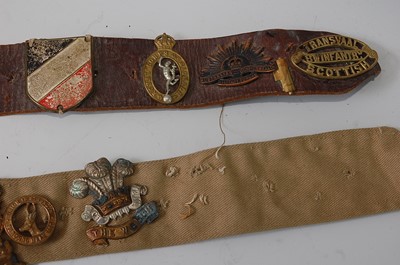Lot 62 - A brown leather belt