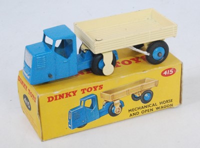 Lot 1908 - A Dinky Toys No. 415 mechanical horse and open...