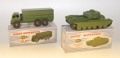 Lot 1957 - A Dinky Toys boxed military diecast group to...