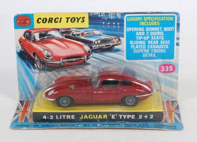 Lot 1611 - A Corgi Toys No. 335 4.2L Jaguar E-type 2+2...