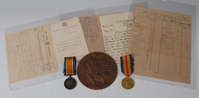 Lot 145 - A WW I Casualty group to include