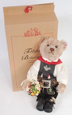 Lot 3157 - A Steiff Wedding Party series Groom teddy bear,...