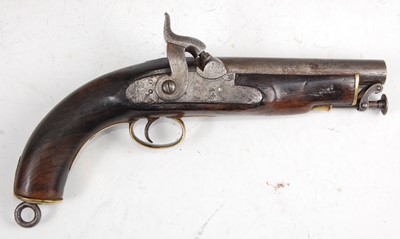 Lot 164 - A 19th century Sea Service percussion belt pistol