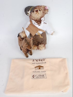 Lot 3174 - A Steiff Peter and his Goat teddy bear, Swiss...