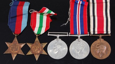 Lot 133 - A collection of five medals to include