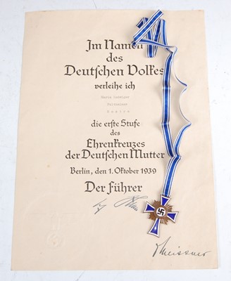 Lot 134 - A Cross of Honour of the German Mother