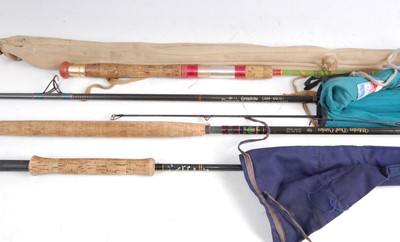 Lot 245 - A collection of fishing rods to include