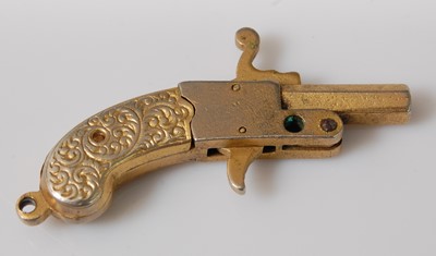 Lot 159 - An early 20th century Austrian miniature working pin fire pistol