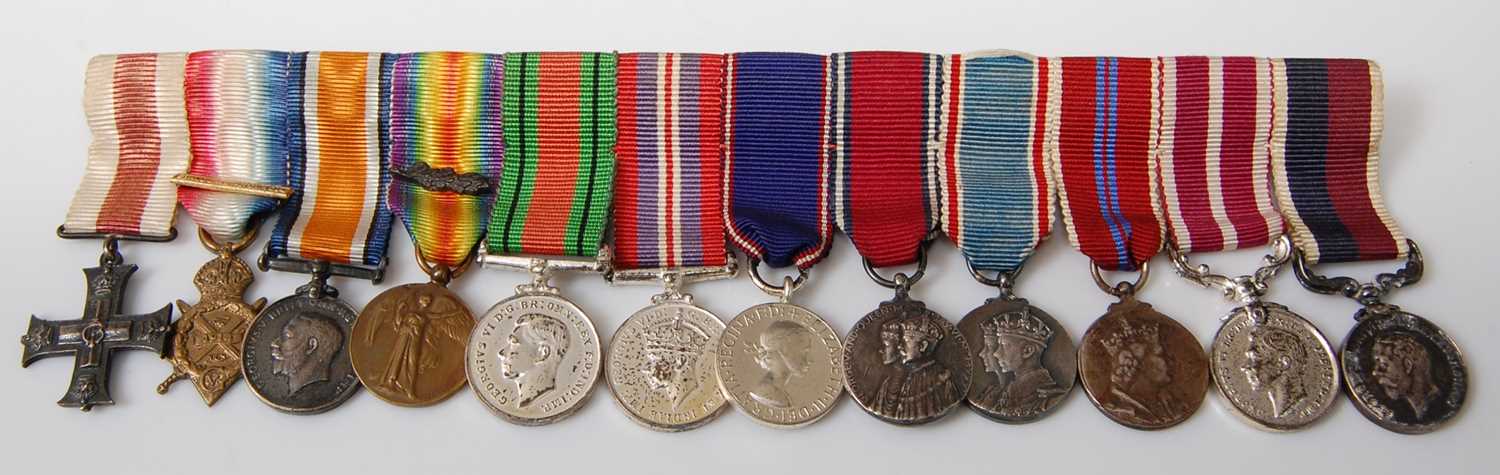 Lot 17 - A group of twelve miniature medals to include