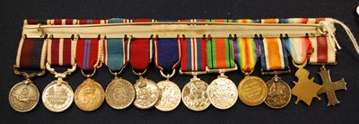Lot 17 - A group of twelve miniature medals to include