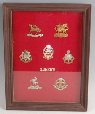 Lot 89 - A collection of Infantry Regiment cap badges to include
