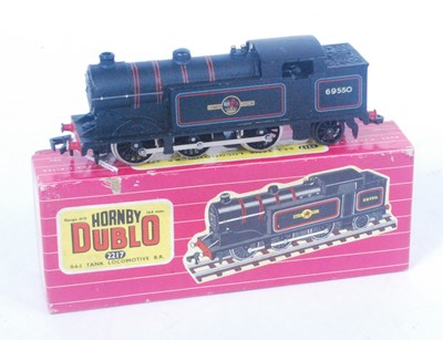 Lot 576 - Hornby Dublo 0-6-2 tank loco with 2-rail BR...