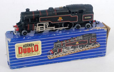 Lot 612 - EDL18 Hornby Dublo 2-6-4 tank loco BR80054...