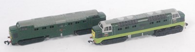 Lot 627 - Two Hornby Dublo 2-rail Co-Co diesel electric...