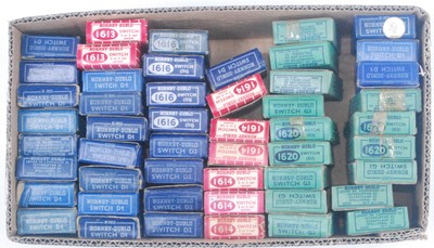 Lot 769 - 60 Hornby Dublo switches, listed as per box...