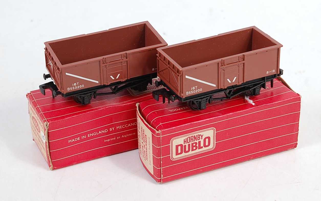 Lot 845 - Two Hornby Dublo 4656 16-ton mineral wagons...