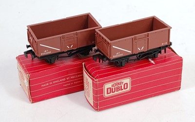 Lot 845 - Two Hornby Dublo 4656 16-ton mineral wagons...