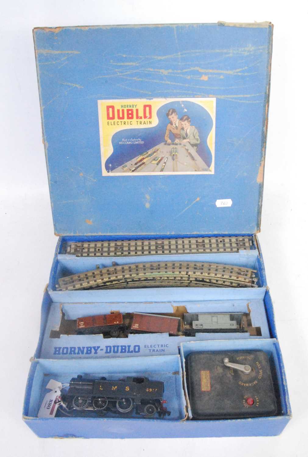 Lot 880 - EDG7 Hornby Dublo tank goods set LMS 0-6-2...