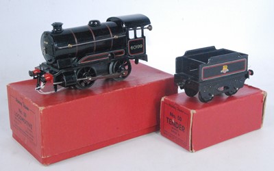 Lot 205 - 1954-61 Hornby type 50 clockwork loco and...
