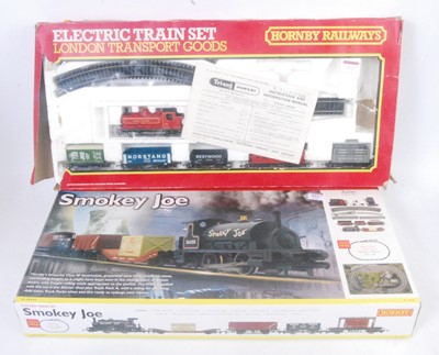 Lot 432 - Two Hornby goods train sets each incomplete...