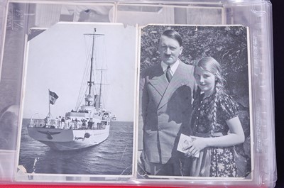 Lot 10 - An album of Third Reich photographs, postcards...