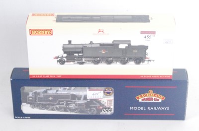 Lot 455 - Two tank locos: Hornby R3128 BR black class...