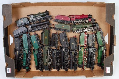 Lot 405 - Large tray containing 14 tender locos of LNER...