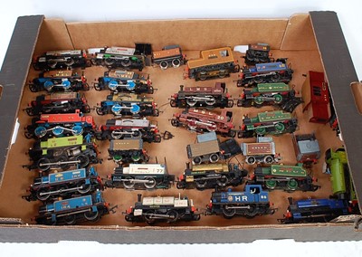 Lot 408 - Large tray containing 25 0-4-0 tank locos all...