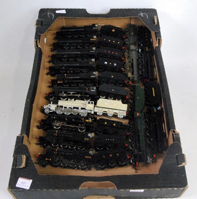 Lot 411 - Large tray containing 14 8-coupled locos and...