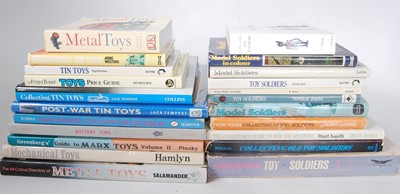 Lot 3178 - Toy/model soldier interest books to include...