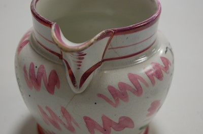 Lot 124 - A Victorian Sunderland lustre jug, decorated...