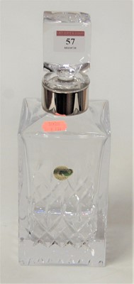 Lot 207 - A Waterford cut crystal decanter and stopper,...