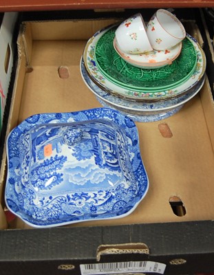 Lot 83 - A box of miscellaneous china to include a...