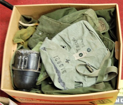 Lot 97 - A box of miscellaneous post-WWII militaria...